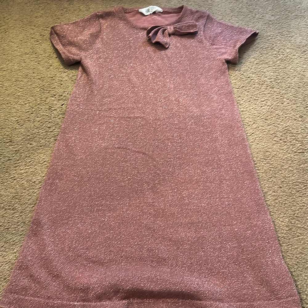 H&M girls sparkly dress size 8-10 with bow